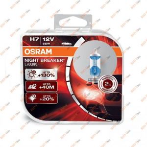 Лампа H7 12V 55W Osram +130 NIGHT BREAKER DUOBOX - 64210NBLDUOBOX