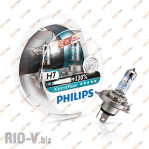 Лампа H7 12V 55W Philips +130 X-treme Vision - 12972XV+S2