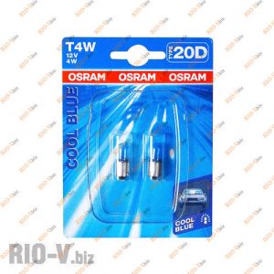 Лампа щитка приладів 2101 T4W 12V Osram COOL BLUE - 3893CB-02B