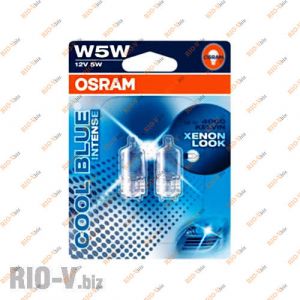 Лампа б / ц W5W 12V Osram COOL BLUE - 2825HCBI_02B