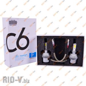 Лампа LED C6 Н3 12V 5000K (к-т 2 шт) COB HeadLight - С6H3