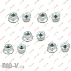 Гайка М6 з зубчастим буртиком - М6-01