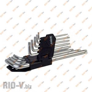 Набір торцевих ключів торкс СRV 9 шт Т10-Т51 Miol - 56-397