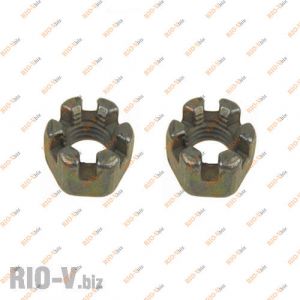 Гайка М10х1 корончатая на кермові тяги Таврія Харків - М10х1-04