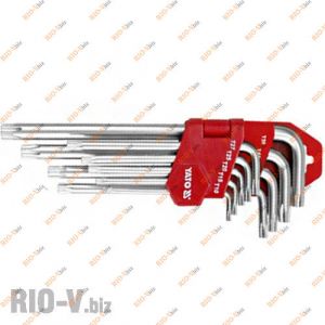 Набір Г-образних ключів зірочки довгі 9 од Yato - YT-0512