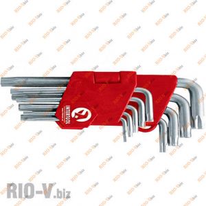 Набір Г-образних ключів зірочки 9 од Intertool - HT-0604