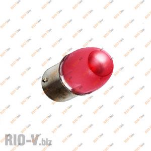 Лампа двоконтактний 12V страбоскоп червона - T25/2-12V-COB