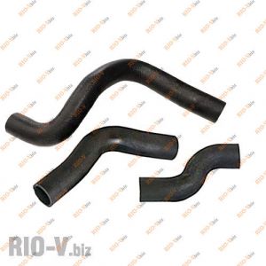 Патрубок радіатора Ланос 1.5 к-т 3 шт FSO - 96351259/692/071