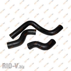 Патрубок радіатора Ланос з кондиціонером к-т 3 шт Лузар - LPK05610-CR