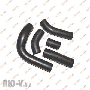 Патрубок радіатора 3302 402 дв к-т 5 шт БРТ - Ремкомплект-120РШ