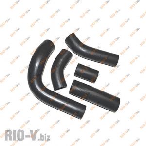 Патрубок радіатора 3302 421 дв к-т 5 шт Лузар - LPK0321-CR