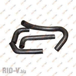 Патрубок радіатора 2141 дв 2106 к-т 4 шт Лузар - LPK0241-CR