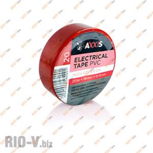 Ізолента червона 20 м Axxis - PV100RED