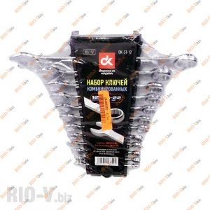 Набір ключів рожково-накидних 12 шт 6-22 мм ДК - DK-ST-12