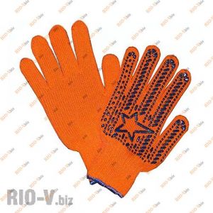 Рукавички Doloni 564 Зірка Оранж 7 клас 10 розмір - Doloni-564