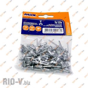 Заклепка алюминиевая 3.2 * 6.0 мм, уп. 50 шт Miol - 70-320