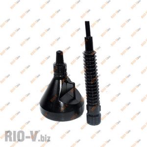 Лейка пластикова під клапан чорна Virok - 83000