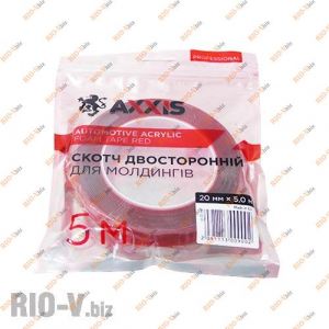 Скотч двосторонній Axxis професійний RED 20ммх5м - st-20red