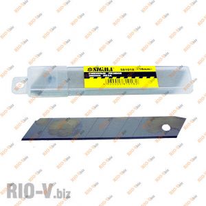 Леза для ножа канцелярського 18 мм (уп. 10 шт) Sigma - 8218101