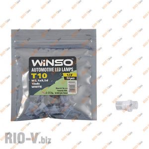 Світлодіод Winso W2.1x9.5d T10 12V 1LEDS FLUX WHITE - 127630