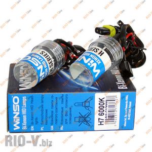 Лампа ксенон H7 35W 6000К (к-т 2 шт) Winso - 717600