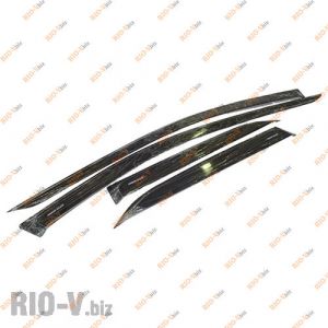 Вітровики Логан седан 2008-2013 накладні Azard - Azard-logan-s