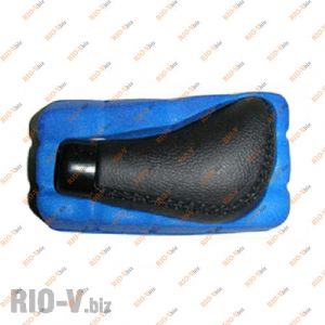 Декоративна ручка Vitol на кулісу F 25015 P чорна шкіра - F25015P