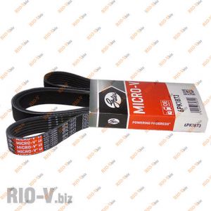 Ремінь генератора Лачетті, Авео, Нубіра 1.6 6РК-1873 Gates - 6PK1873