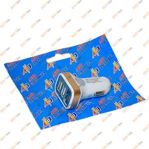 Штекер в прикурювач 2 USB + вольтметр Авто-Електрика - 16650-АЭ