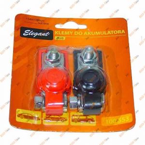 Клеми акумуляторні Elegant EL 100 553 луджена латунь - EL100553