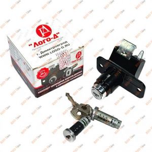 Замок багажника 2108 в зборі (чорний) Лого-Д - 2108-6100045