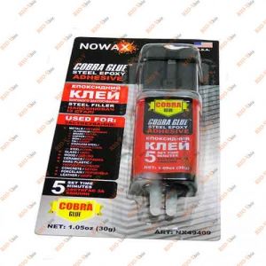 Клей для металу NOWAX 30 гр шприц - NX49409