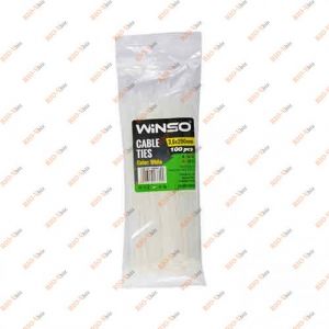 Хомут пластик 3,6 * 200 (в упак. 100 шт) білий WINSO - 136200