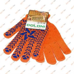 Перчатки рабочие оранжевые 526 (пара) звезда синия Doloni - Doloni-526