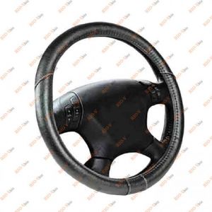 Обшивка на кермо кожзам L 40 см Elegant чорна 105 431 - EL105431