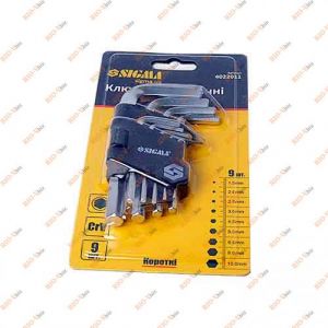 Набір Г-образних шестигранників 9 од Sigma - 4022011