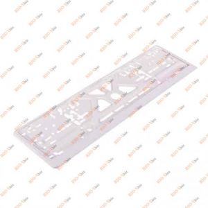 Рамка номера (белая) пластик Vitol - termixbelaya