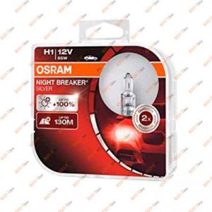 Лампа H1 12V 55W Osram +100 NIGHT BREAKER SILVER LASER DUOBOX - 64150NBSHCB