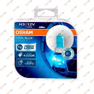 Лампа H3 12V 55W Osram +20 4200 К COOL BLUE DUOBOX - 64151CBIBOX