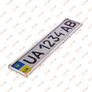 Рамка номера нержавейка з сіткою Vitol - РНС-55055