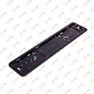 Рамка номера нержавейка (черная) Vitol - РН-70050