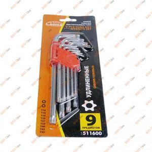 Набір Г-образних ключів зірочки довгі 9 од Lavita - LA511600