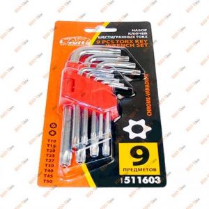 Набір Г-образних ключів зірочки 9 од Lavita - LA511603