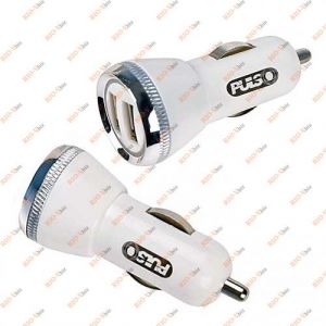 Автомобильное зарядное устройство 2 USB 2400mA White Pulso - C-2402W