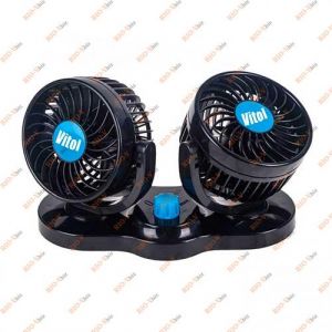 Вентилятор автомобильный двойной 12V Vitol - HX-T303-1