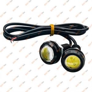 Болт рамки номера LED 12V черные (в упак. 2шт) Red - 09115