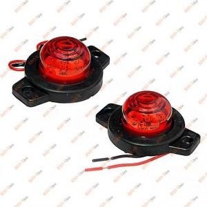 Повторитель габарита (круглый) LED 12/24V красный 43х60х25мм - TH-306-red