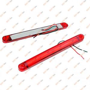 Повторювач габариту (палець) 12 LED 12 / 24V червоний - TH-1210-red