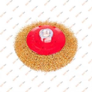 Щітка конусна кручена дріт 115мм, М14х2 Alloid - WB-30115
