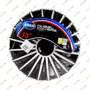 Автомобильные колпаки Argo 13R Dakota Silver Black 4шт - Argo-13R-Dakota